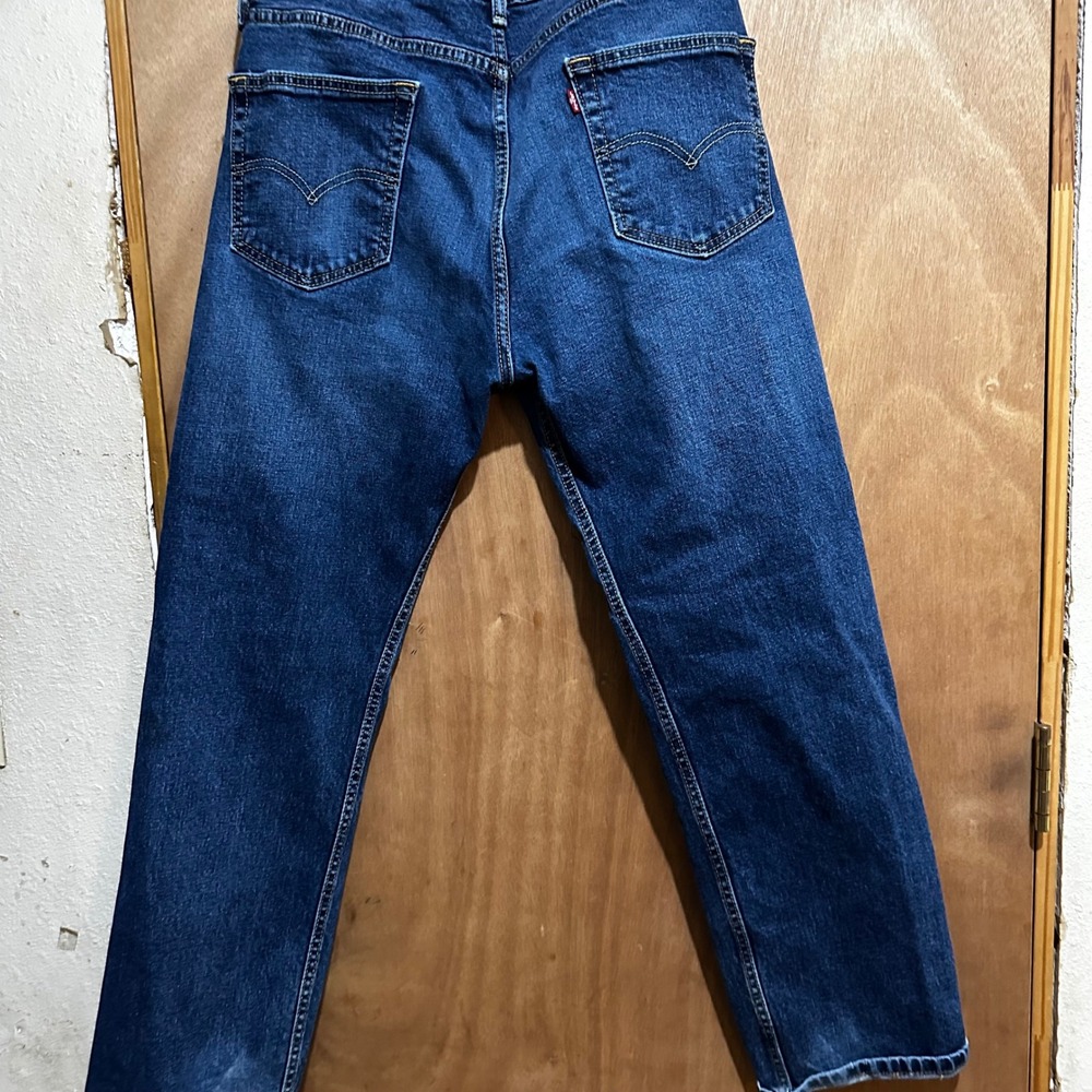 Levis 505 Regular Fit Jeans Mens 34x29 Medium Wash Blue Straight Leg Denim